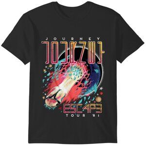 Journey Escape Tour 1981 T Shirt Retro Band Music Graphic Fan Gift Vintage